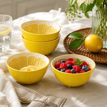 Load image into Gallery viewer, Bordallo Pinheiro Lemon Bowls, Set of 4