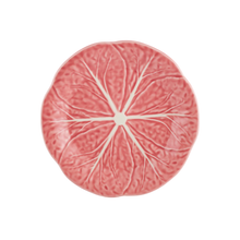Load image into Gallery viewer, Bordallo Pinheiro Cabbage Pink Dessert Plate, Set of 4