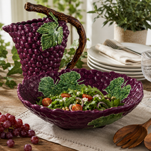 Load image into Gallery viewer, Bordallo Pinheiro Grapes Salad Bowl