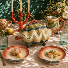 Load image into Gallery viewer, Bordallo Pinheiro Oysters & Scallops Large Tureen