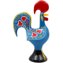 Load image into Gallery viewer, Traditional Hand-Painted Portuguese Good Luck Rooster Metal Figurine, 8.25"