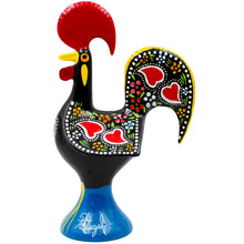 Load image into Gallery viewer, Traditional Hand-Painted Portuguese Good Luck Rooster Metal Figurine, 8.25"