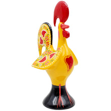 Load image into Gallery viewer, Traditional Hand-Painted Portuguese Good Luck Rooster Metal Figurine, 8.25"