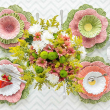 Load image into Gallery viewer, Bordallo Pinheiro Maria Flor Dahlia Dessert Plate, Set of 4