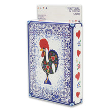 Load image into Gallery viewer, Traditional Portuguese Barcelos Rooster and Azulejo Design Playing Cards - 54 Card Deck