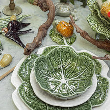 Load image into Gallery viewer, Bordallo Pinheiro Cabbage 17 oz. Cereal Bowl, Set of 4