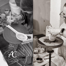 Load image into Gallery viewer, Traditional Blue and Orange Tile Azulejo Floral Ceramic Oval Platter