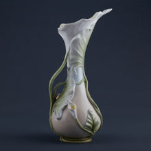 Load image into Gallery viewer, Calla Lily & Ladybug Porcelain Vase – Floral Decorative Vase