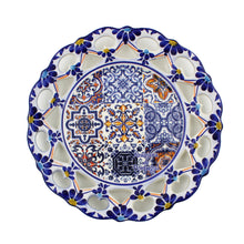 Load image into Gallery viewer, Traditional Portuguese Multicolor Floral and Tile 9.5&quot; Decorative Plate
