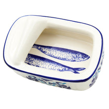 Load image into Gallery viewer, Portuguese Azulejo Ceramic Decorative Sardine Can - Blue & White Tile Pattern