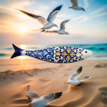 Load image into Gallery viewer, Multicolor Tile Azulejo Decorative Ceramic Portuguese Sardine, Small