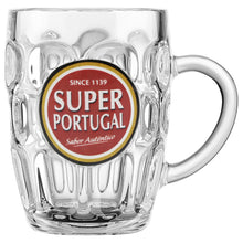 Load image into Gallery viewer, Super Portugal Clear Glass Beer Mug, 16 oz.