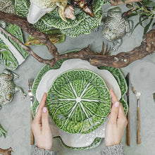 Load image into Gallery viewer, Bordallo Pinheiro Cabbage Dessert Plate, Set of 4