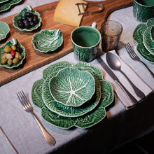 Load image into Gallery viewer, Bordallo Pinheiro Cabbage 5 Piece Dinnerware Set
