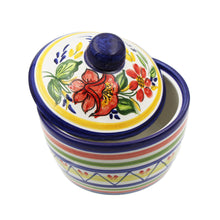 Load image into Gallery viewer, Hand-painted Portuguese Pottery Clay Terracotta Decorative Dish with Lid
