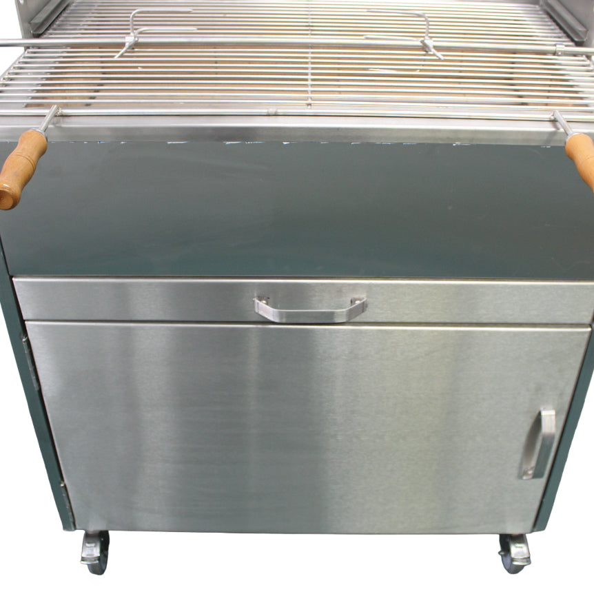 Aisi 304 Stainless Steel Large BBQ Grill with Motor and
