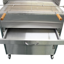 Load image into Gallery viewer, Aisi 304 Stainless Steel Large BBQ Grill with Motor and Accessories, Handmade and Welded in Portugal, Brick Lined