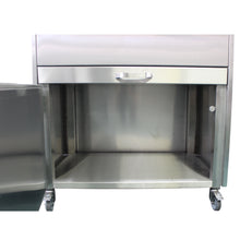 Load image into Gallery viewer, Aisi 304 Stainless Steel Large BBQ Grill with Motor and Accessories, Handmade and Welded in Portugal, Brick Lined