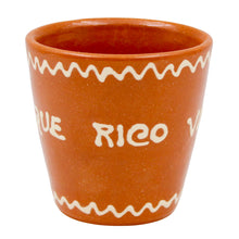 Load image into Gallery viewer, Set of 4 Portuguese Terracotta Wine Cups – Traditional Clay Vinho Cups Handcrafted in Portugal