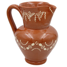 Load image into Gallery viewer, Traditional Portuguese Clay Terracotta Hand-Painted Sangria Pitcher
