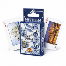Load image into Gallery viewer, Portugal Playing Cards Deck – Azulejo Tile Design with Portuguese Icons & Landmarks