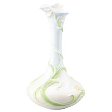 Load image into Gallery viewer, Lily Vine Porcelain Vase – Floral Decorative Vase