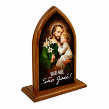 Load image into Gallery viewer, Saint Joseph Wooden Plaque - Catholic Religious Display