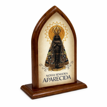 Load image into Gallery viewer, Our Lady of Aparecida Wooden Plaque - Catholic Religious Display