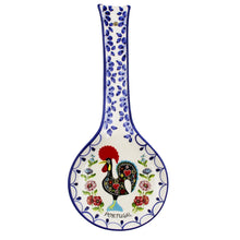 Load image into Gallery viewer, Hand-painted Decorative Ceramic Portuguese Good Luck Rooster Spoon Rest
