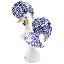 Load image into Gallery viewer, Traditional Portuguese Blue &amp; White Tile Azulejo Ceramic Good Luck Rooster
