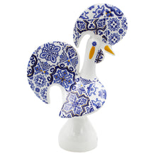 Load image into Gallery viewer, Traditional Portuguese Blue &amp; White Tile Azulejo Ceramic Good Luck Rooster
