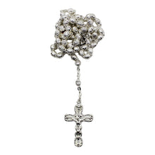Load image into Gallery viewer, Silver Plated Circular Beads Made in Portugal Our Lady of Fatima Religious Necklace