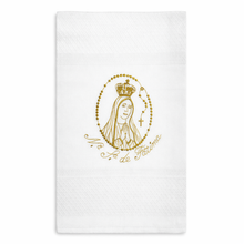 Load image into Gallery viewer, Portuguese Embroidered Cotton Tea Towels – Set of 2, 100% Cotton (28" x 20.5") - Our Lady of Fatima