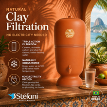 Load image into Gallery viewer, Stefani São João Classic Clay Water Filter – Traditional Brazilian Ceramic Filtration System