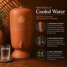 Load image into Gallery viewer, Stefani São João Classic Clay Water Filter – Traditional Brazilian Ceramic Filtration System