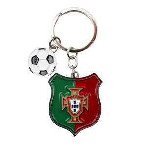 Portugal National Team Keychain with Soccer Ball