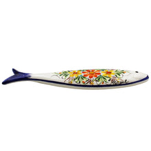 Load image into Gallery viewer, Hand-painted Floral Ceramic Decorative Portuguese Sardine
