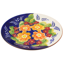 Load image into Gallery viewer, Xarazarte Primavera Large Decorative Plate, Hand-Painted Terracotta