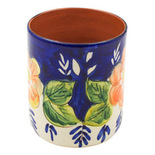 Load image into Gallery viewer, Xarazarte Primavera Floral Mug Set of 2, Hand-Painted Terracotta