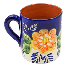 Load image into Gallery viewer, Xarazarte Primavera Floral Mug Set of 2, Hand-Painted Terracotta