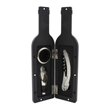 Load image into Gallery viewer, Black FPF Wine Tools Set, Drip Ring, Wine Pourer and Aerator, Bottle Opener
