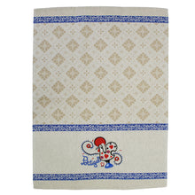 Load image into Gallery viewer, Traditional Portuguese Good Luck Rooster Blue &amp; Beige Cotton Kitchen Dish Towel, Set of 2
