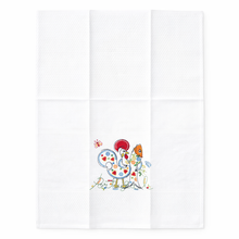 Load image into Gallery viewer, Portuguese Embroidered Cotton Tea Towels – Set of 2, 100% Cotton (28" x 20.5") - Rooster & Sardine