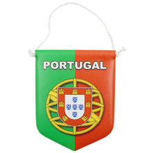 Load image into Gallery viewer, Portugal & Our Lady of Fátima Hanging Pennant – Double-Sided Banner
