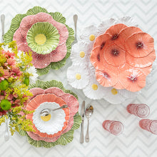 Load image into Gallery viewer, Bordallo Pinheiro Maria Flor Dahlia Dessert Plate, Set of 4