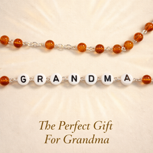 Load image into Gallery viewer, Grandma Rosary with Terra de Fatima Medallion, Amber Carnelian Beads, Catholic Gift for Grandmother