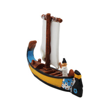 Load image into Gallery viewer, Traditional Aveiro Portugal Moliceiro Boat Figurine