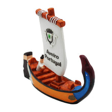 Load image into Gallery viewer, Traditional Aveiro Portugal Moliceiro Boat Figurine
