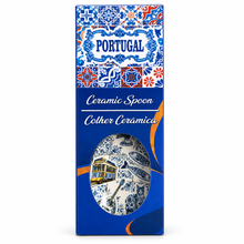 Load image into Gallery viewer, Portuguese Ceramic Spoon Rest – Portugal Icons Design, 10.5"