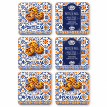 Load image into Gallery viewer, Portuguese Pastel de Nata Coaster Set with Cork Backing – Set of 6